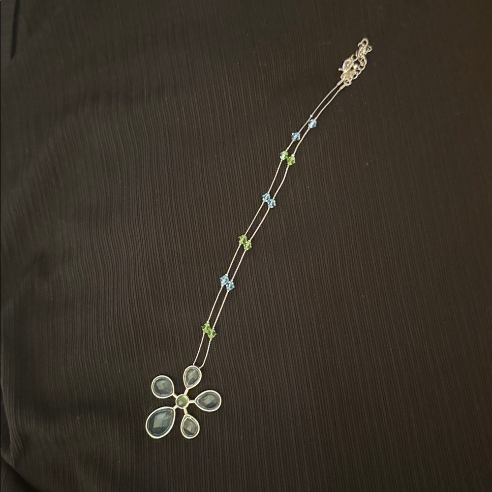 Lia Sophia Blue and Green Necklace
